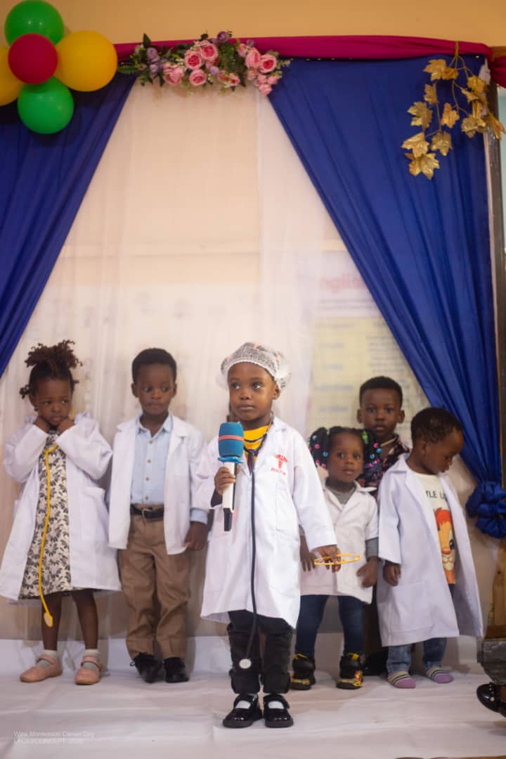 Learners on the Career Day stage